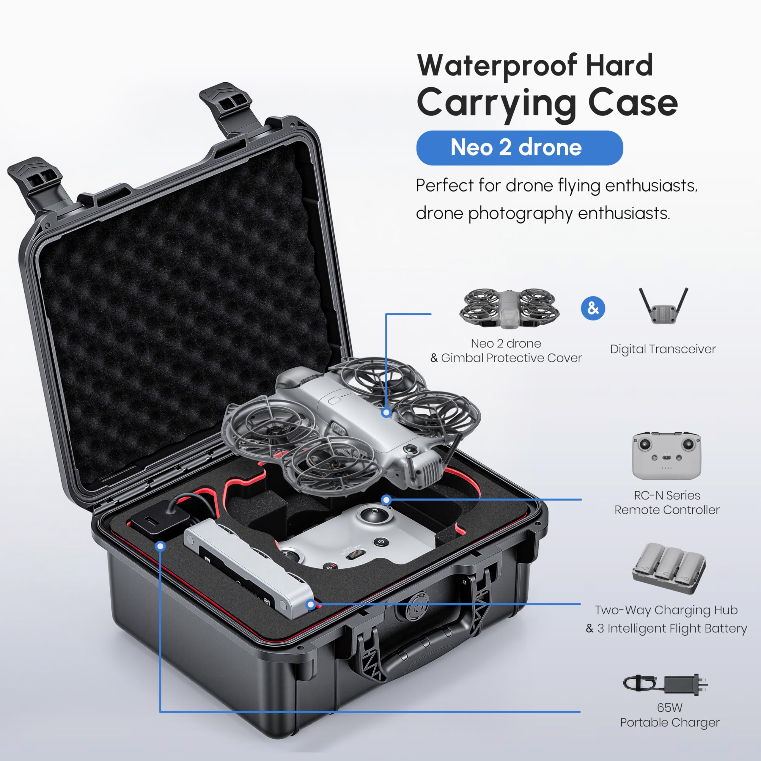 Outdoor Adventure Box - NEO 2 Case, waterdichte harde draagtas