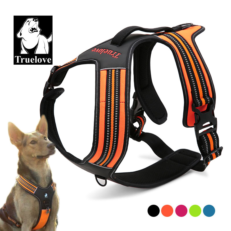 Outdoor Adventure Xl - Truelove Sport Nylon Reflecterende Anti-Trek Hondentuig