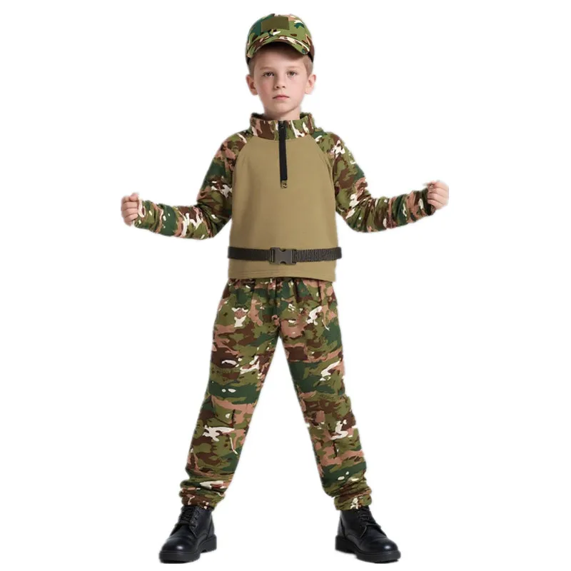 Outdoor Adventure Travel - Kinderen Volwassenen Camouflage Kikker Outfit Zomerkamp