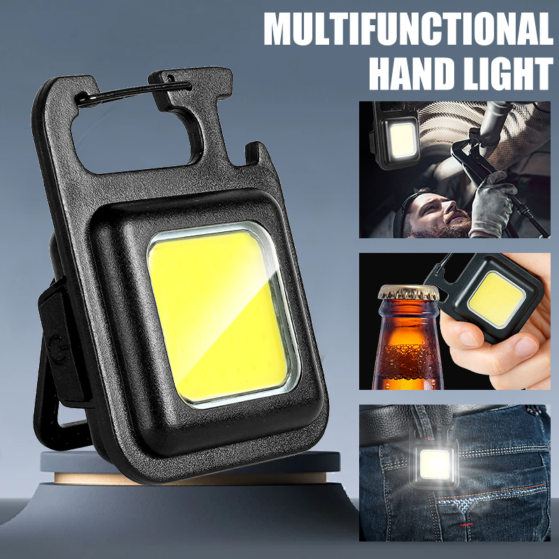 Outdoor Adventures - Superheldere, handige, draagbare MINI COB sleutelhangerlamp,
