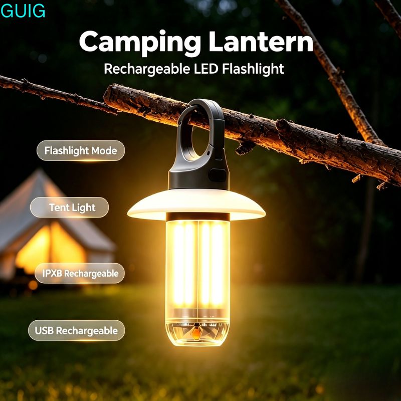 Outdoor Adventure Ni - LED oplaadbare zaklamp campinglantaarn 5 modi