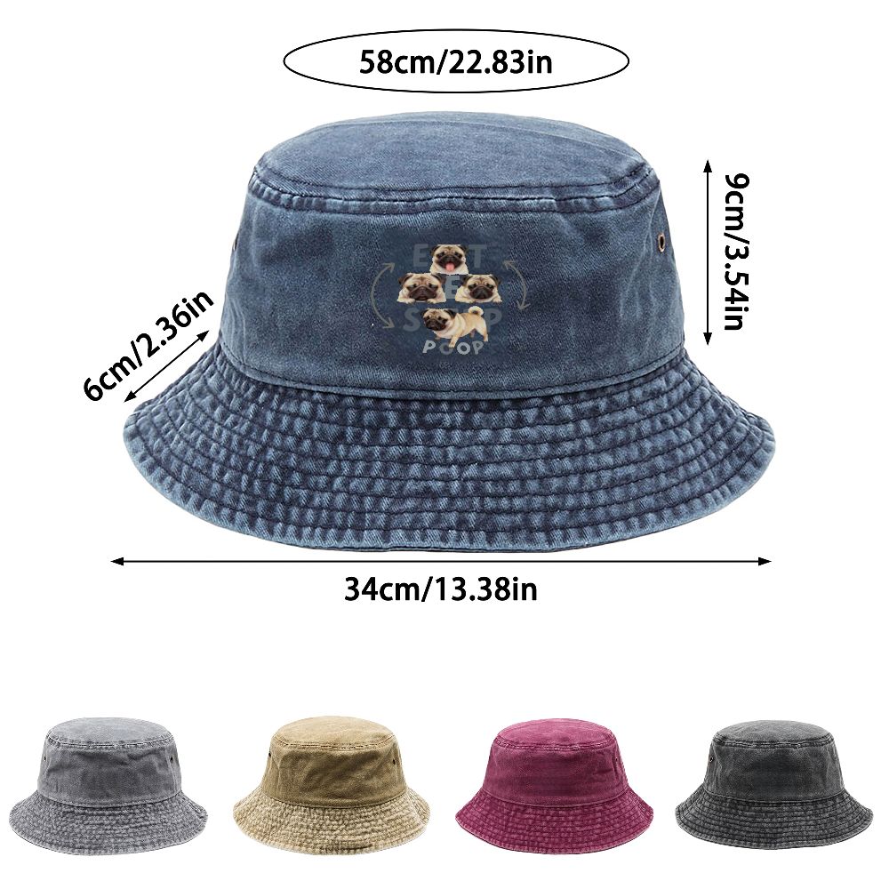 1pc Vintage gewassen emmerhoed - Outdoor Adventure Festival recensie en prijs