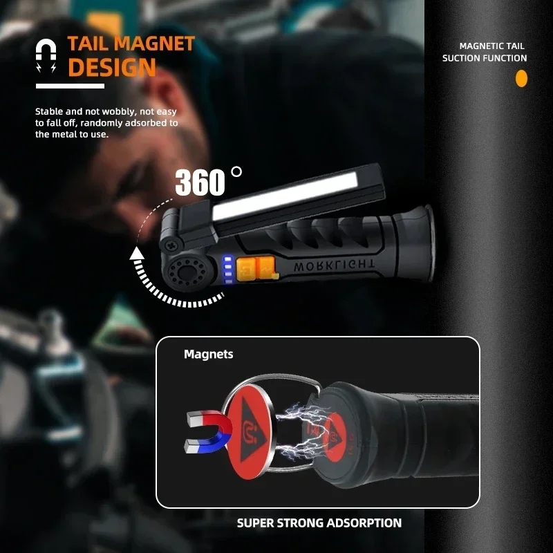 Draagbare COB LED-zaklamp USB  - Outdoor Adventures recensie en prijs