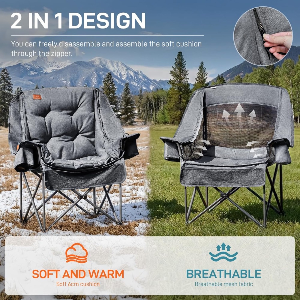 Duurzame XL campingstoel met a - Outdoor Adventure Xl recensie en prijs