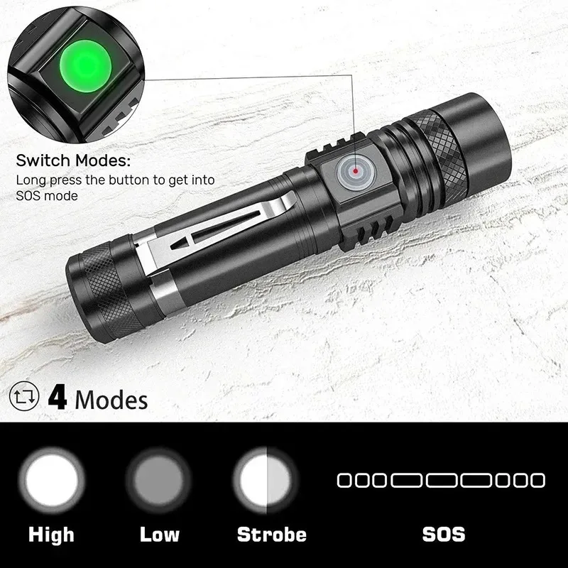 T6 LED oplaadbare zaklamp, 186 - Outdoor Adventure Travel recensie en prijs